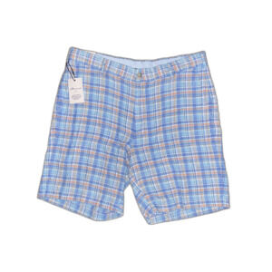 NWT Peter Millar Seaside Madras Shorts Bonnet Blue 32 Men's